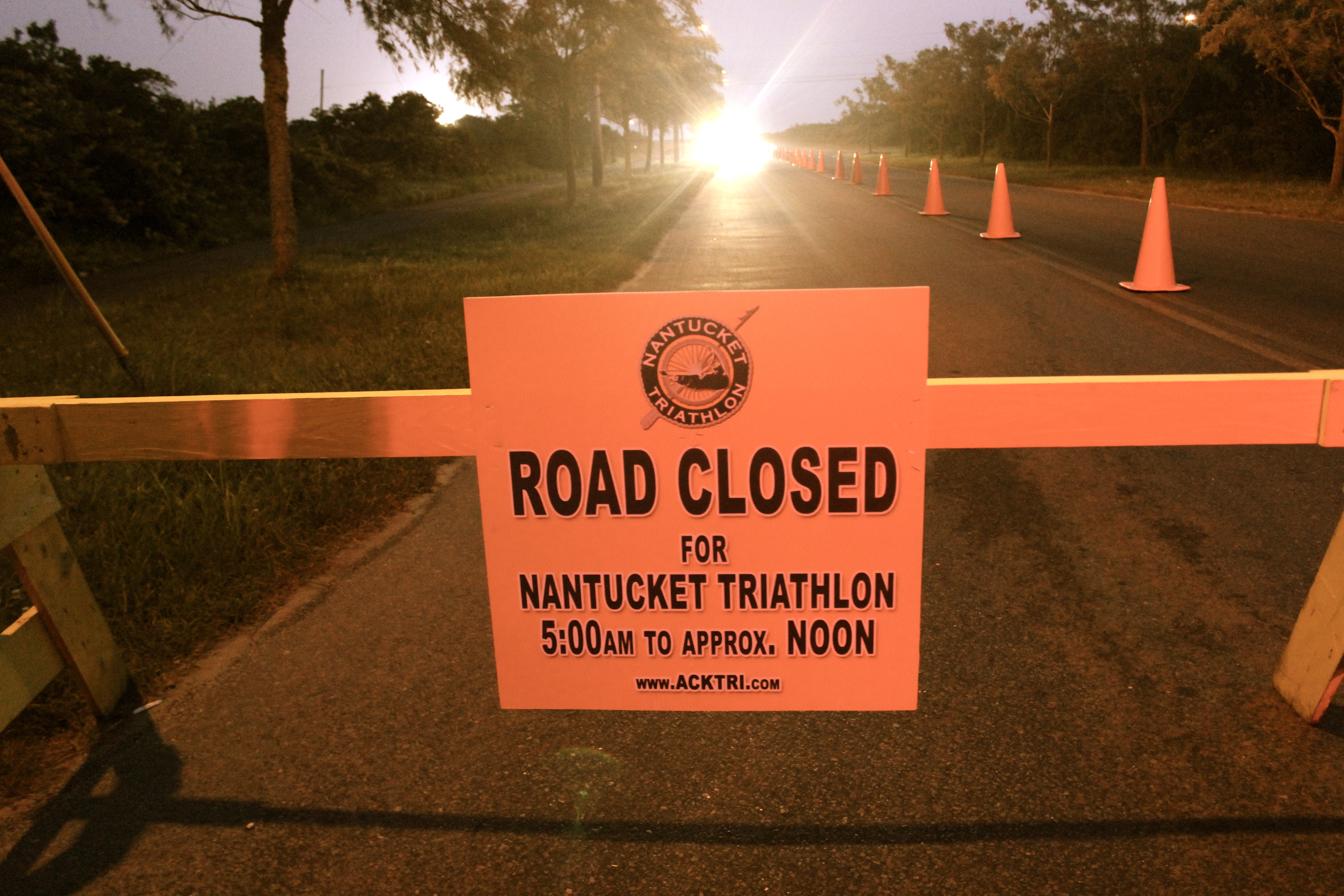 Nantucket Triathlon Road Closed