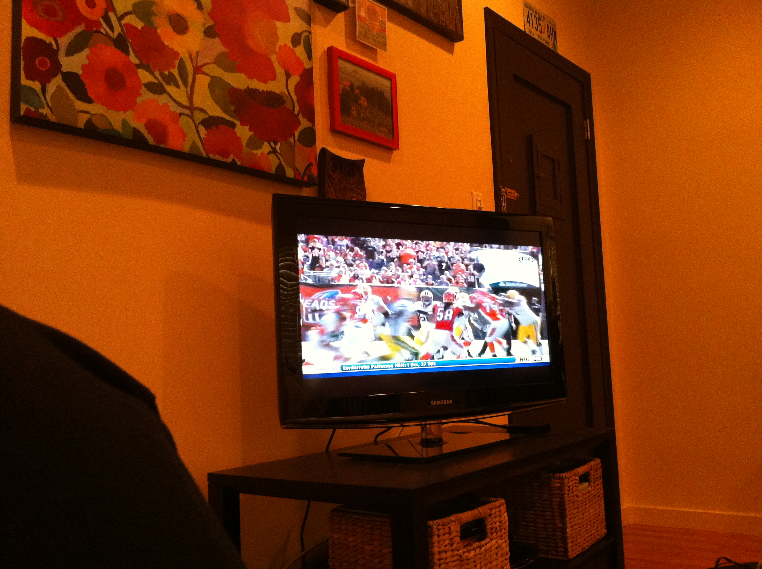 watching football